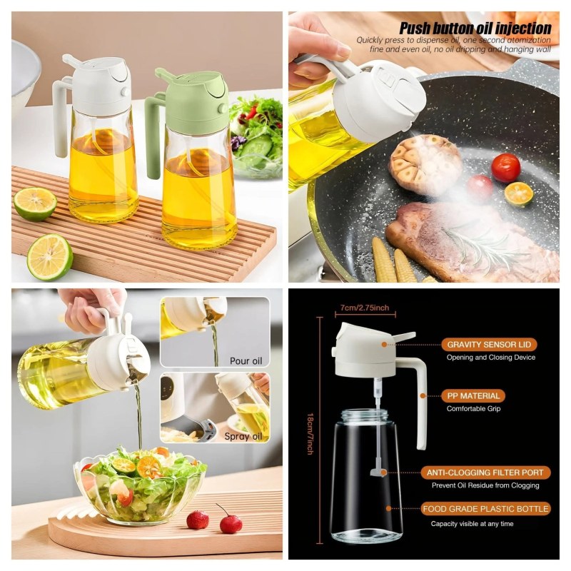 2 in 1 Oil Dispenser Bottle