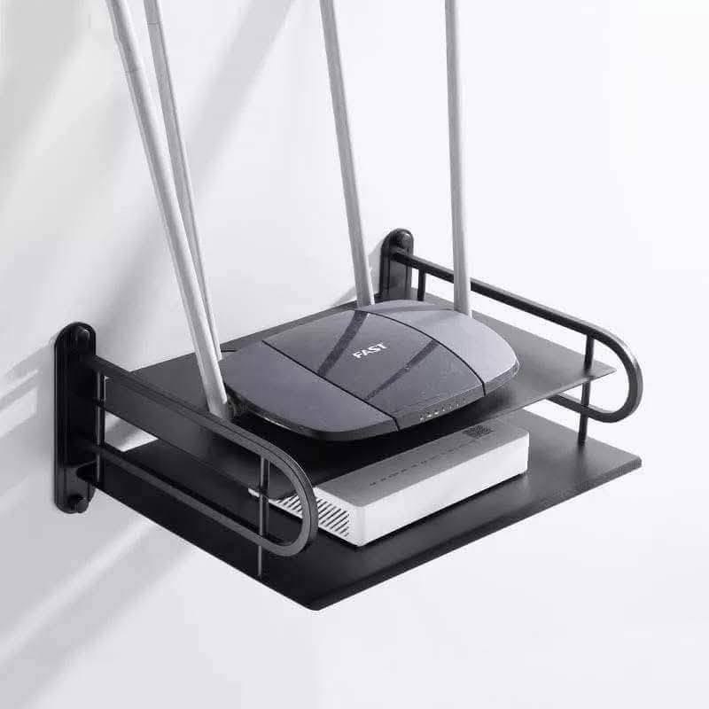 Metal Router Stand - Black