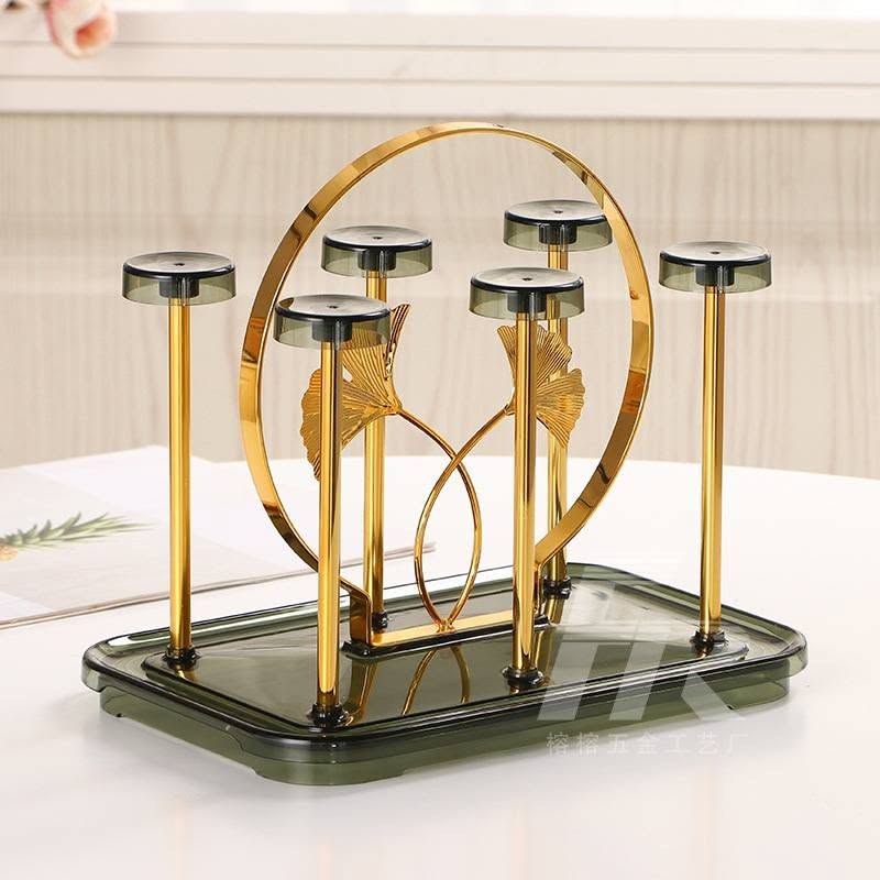 Square Luxury Glass Drain Rack