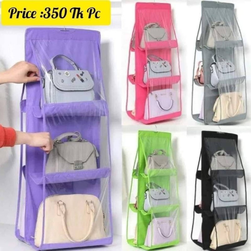 6 Pocket Foldable Hanging Bag 3 Layers