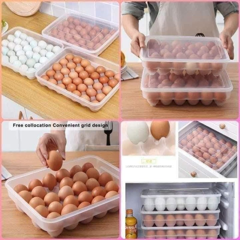 34 grid egg storeg box
