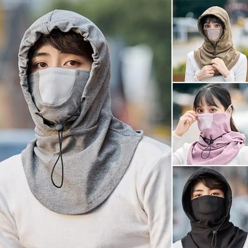 Cycling Hoodie Mask – Warm & Windproof Headgear for Women & Men-000185