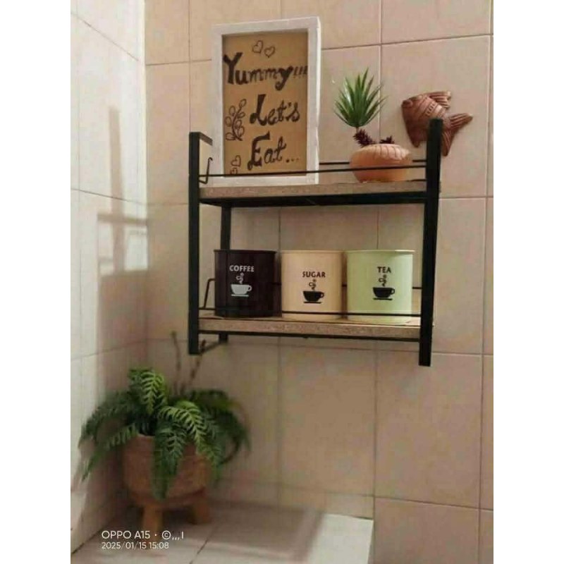 Premium Quality 2 Layer Spice Jar Rack 