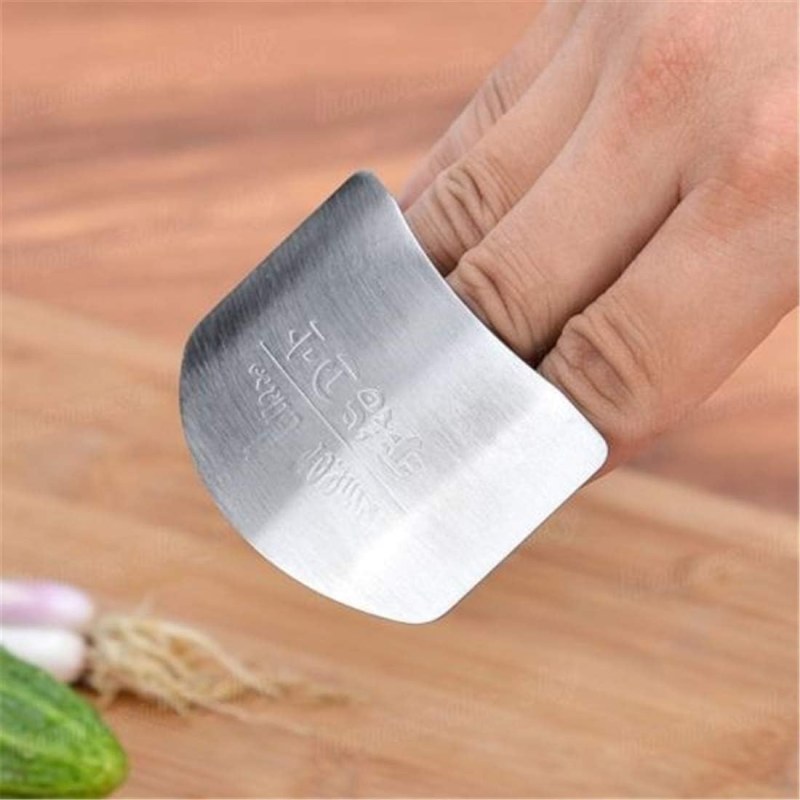 Stainless Steel Finger Guard – Kitchen Cutting Protector Ring (2PCS)-000268