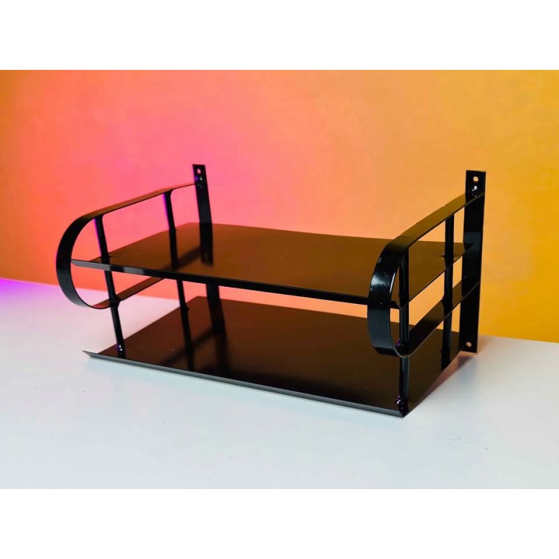 Metal Router Stand - Black