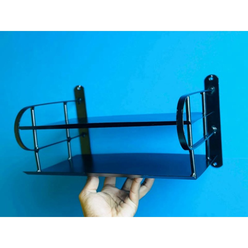 Metal Router Stand - Black