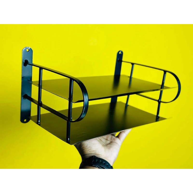 Metal Router Stand - Black