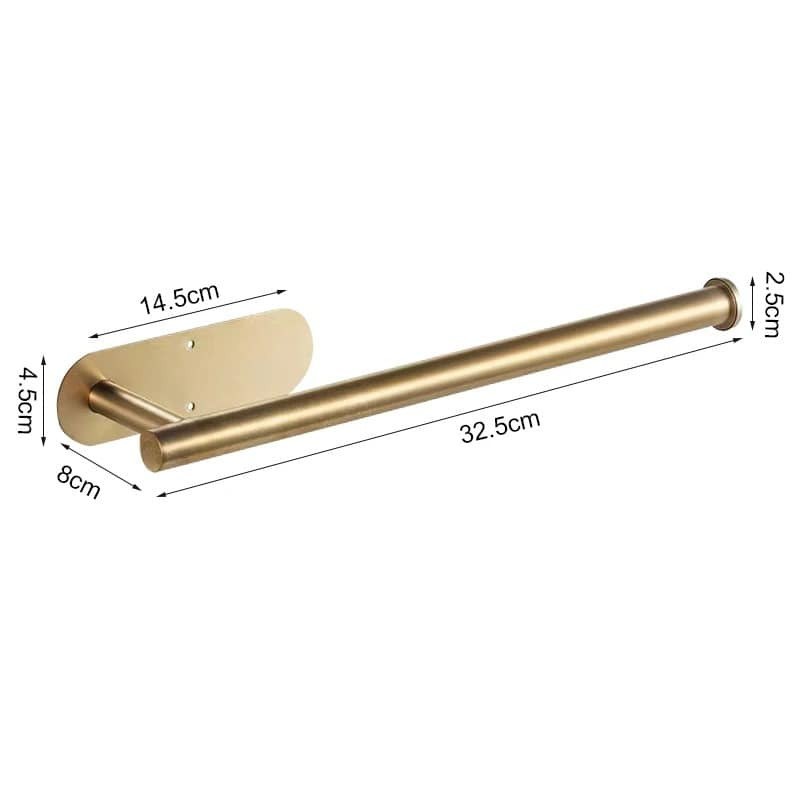 Stainless Steel Paper Towel Holder for Bathroom Kitchen No Punch Wall Mount Tissue Towel Roll Self Adhesive Toilet Storage Rack