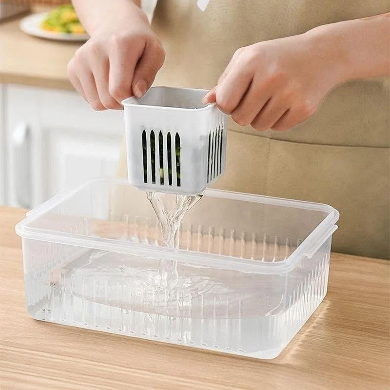 6 grid fridge storage box, Refrigerator Storage Box 6 Grids, Freeze storage box