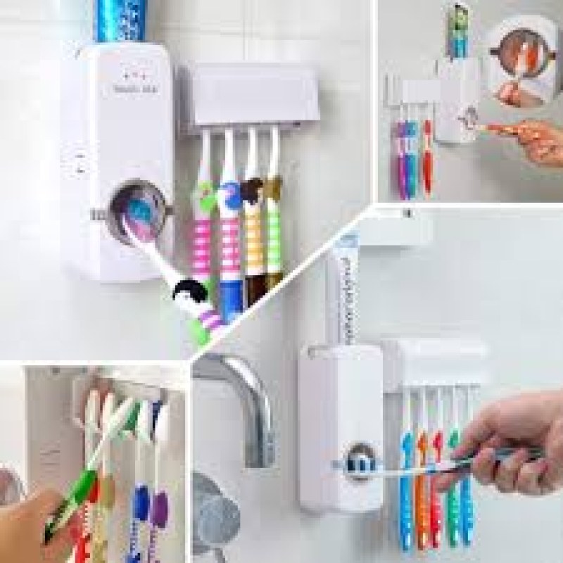 Automatic Toothpaste Dispenser With Brash